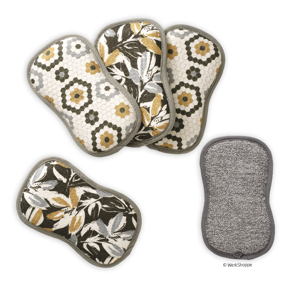 Picture of Leaf Tiles Scrubbie Set