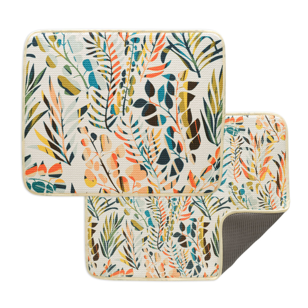 Picture of Colorful Leaves Dish Mat