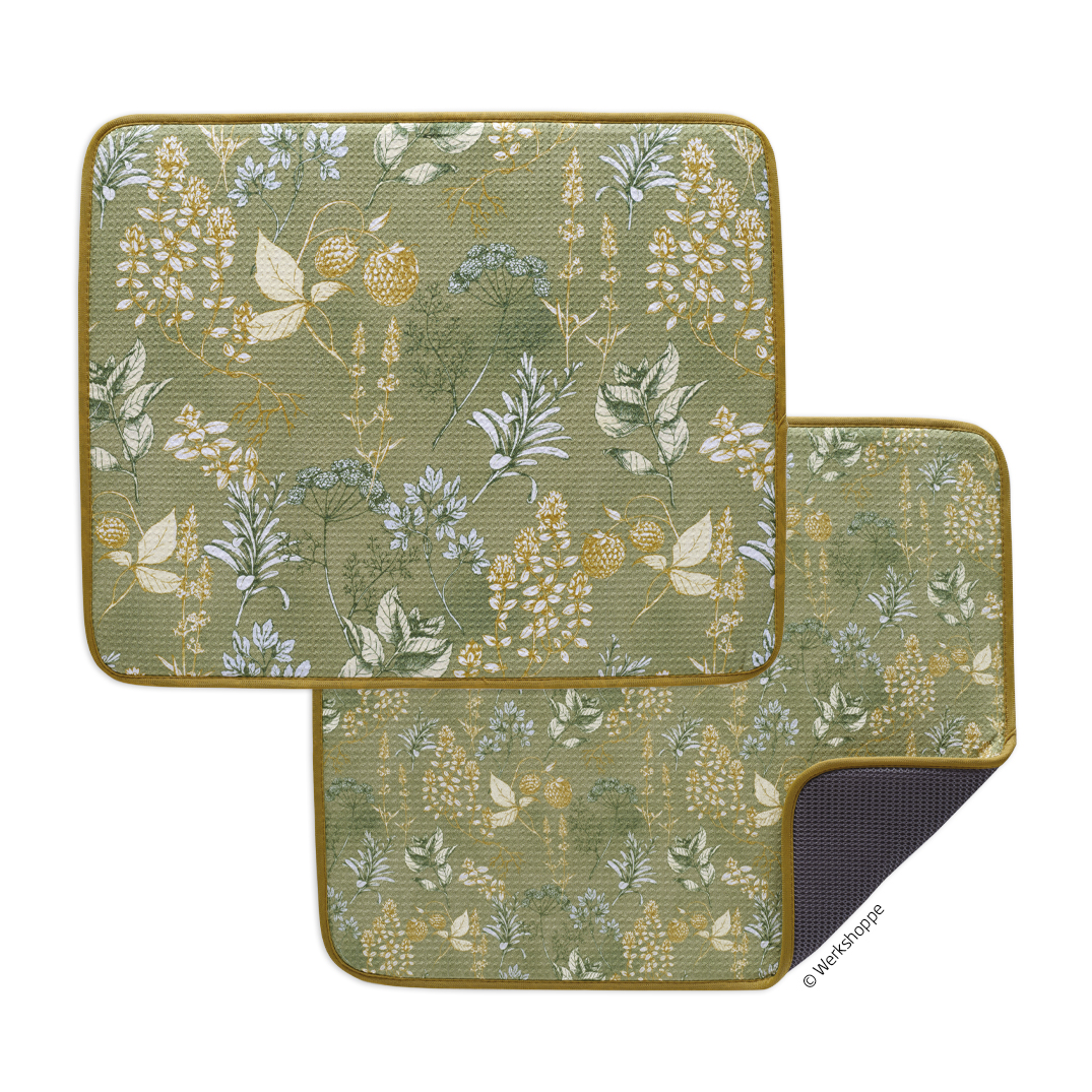 Picture of Kitchen Herbs Dish Mat