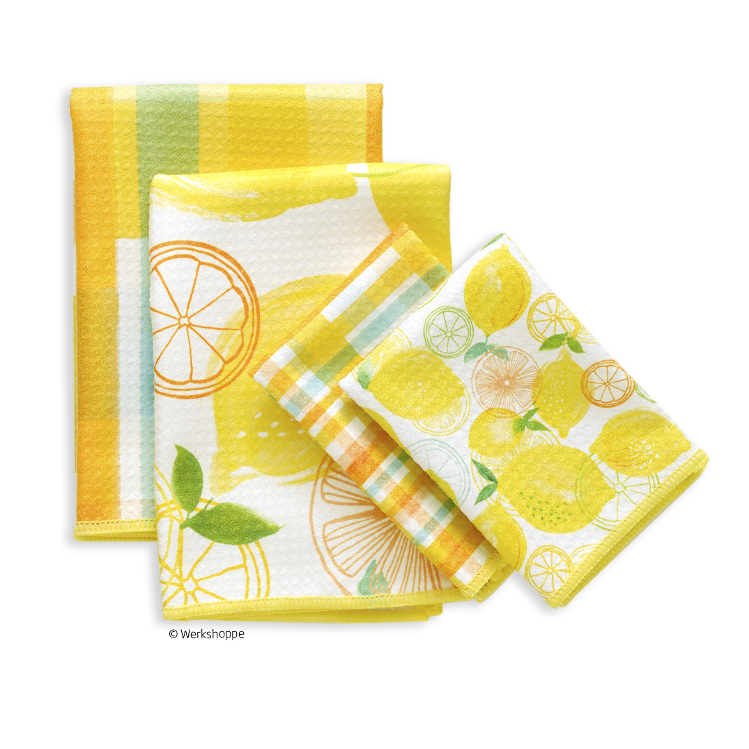 Picture of Lemon Plaid Towel Set