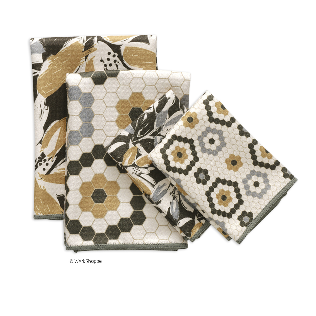 Picture of Leaf Tiles Towel Set