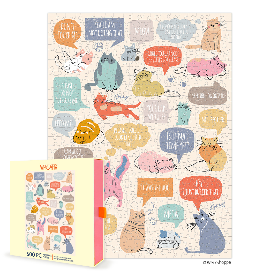 Picture of If Cats Could Talk 500 Piece Puzzle