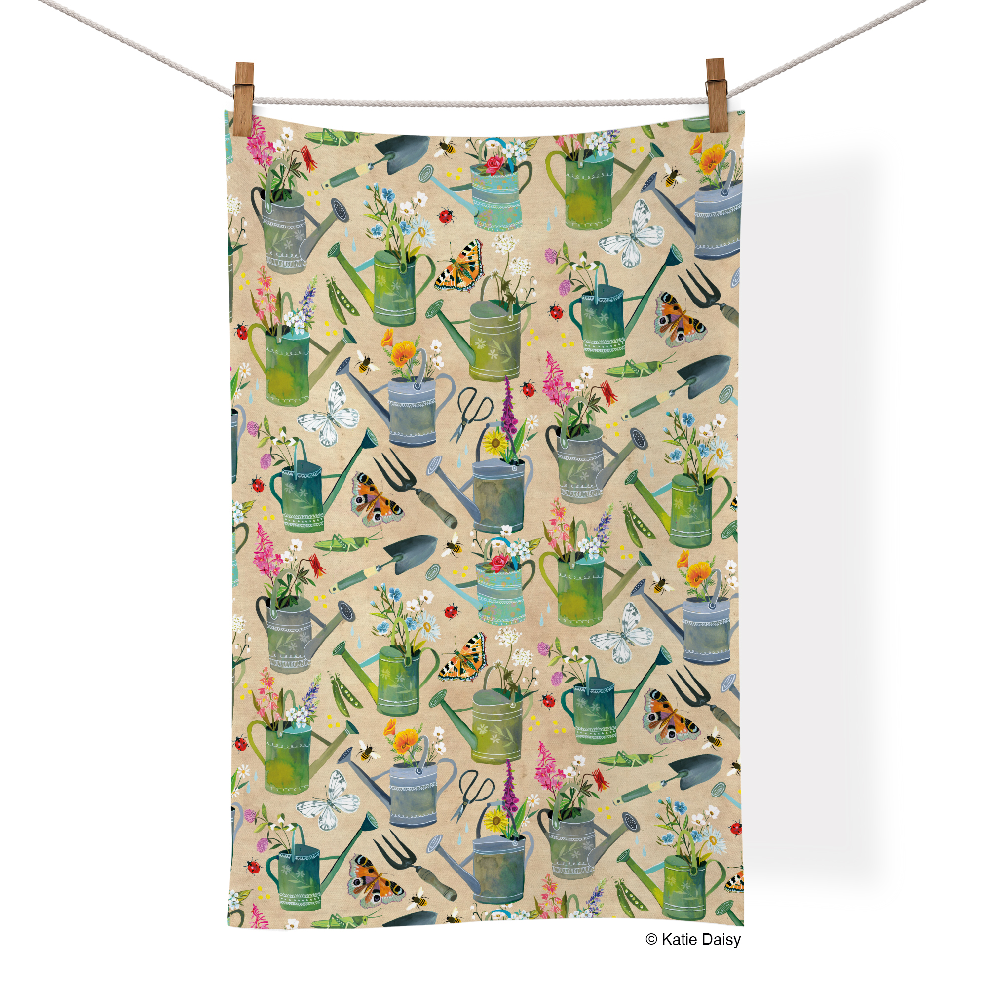 Picture of Water Cans 100% Cotton Tea Towel