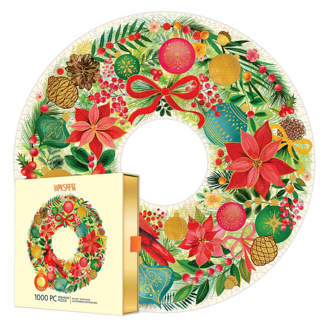 Picture of Holiday Wreath 1000 Piece Puzzle
