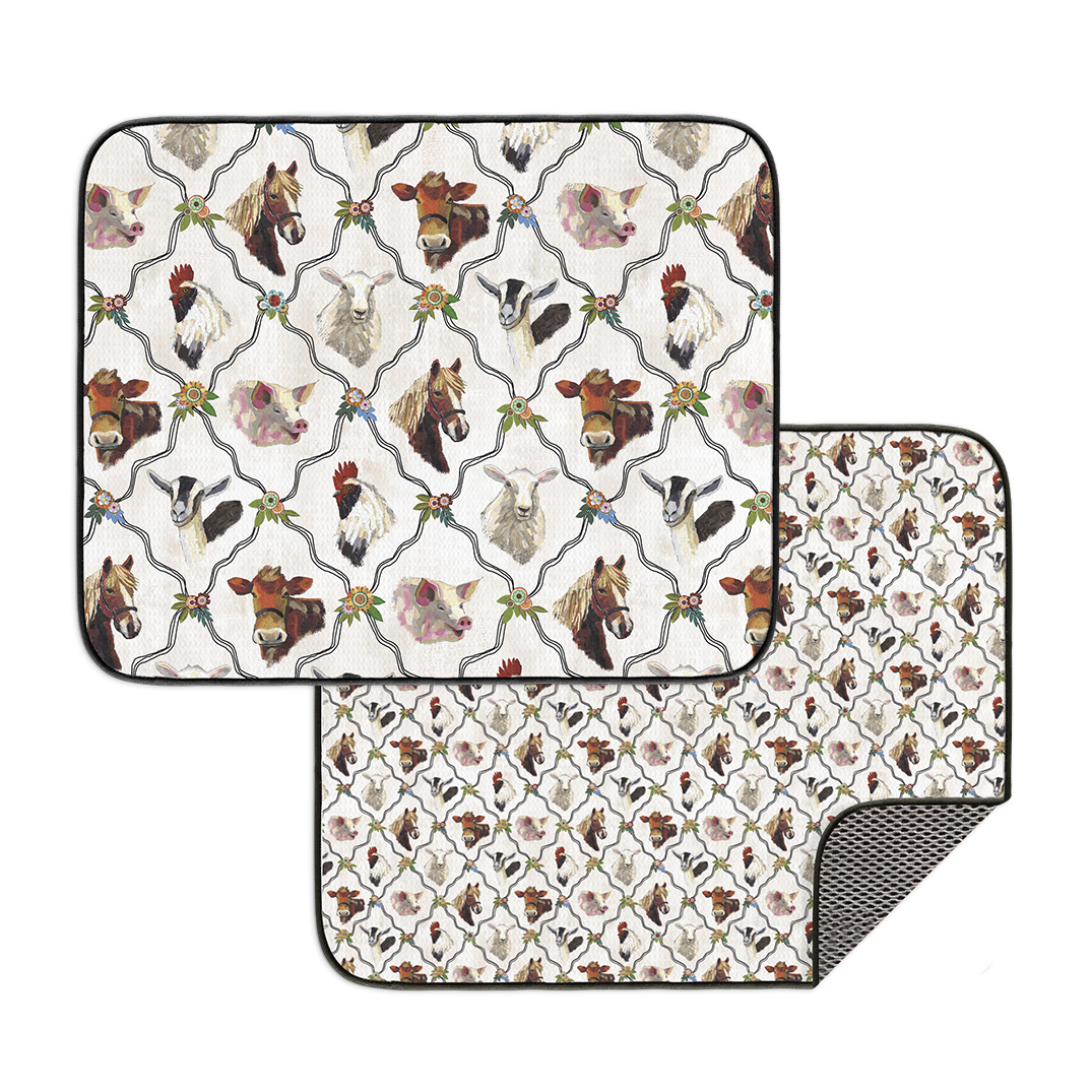 Picture of At The Farm Dish Mat Set