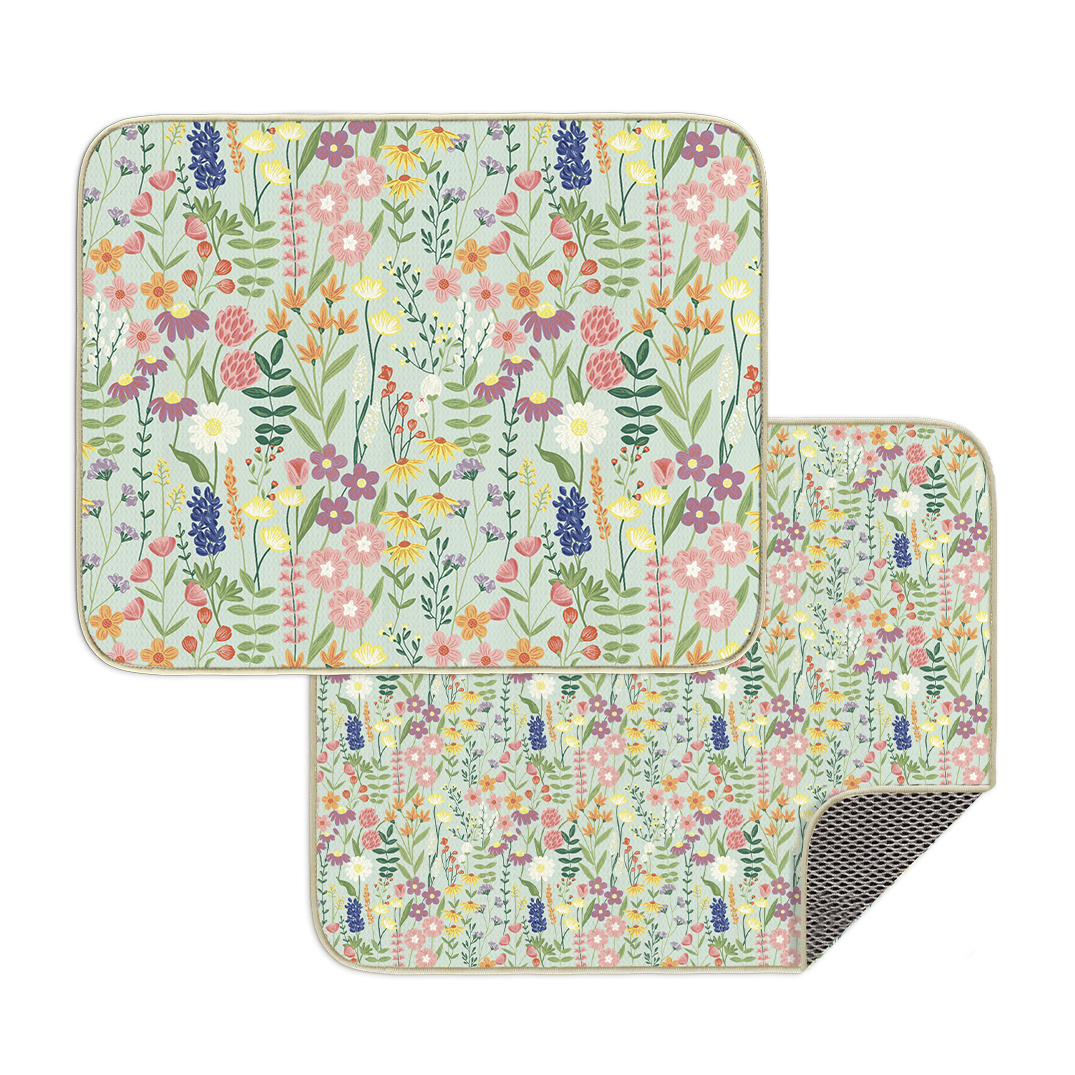 Picture of Wildflowers Dish Mat Set