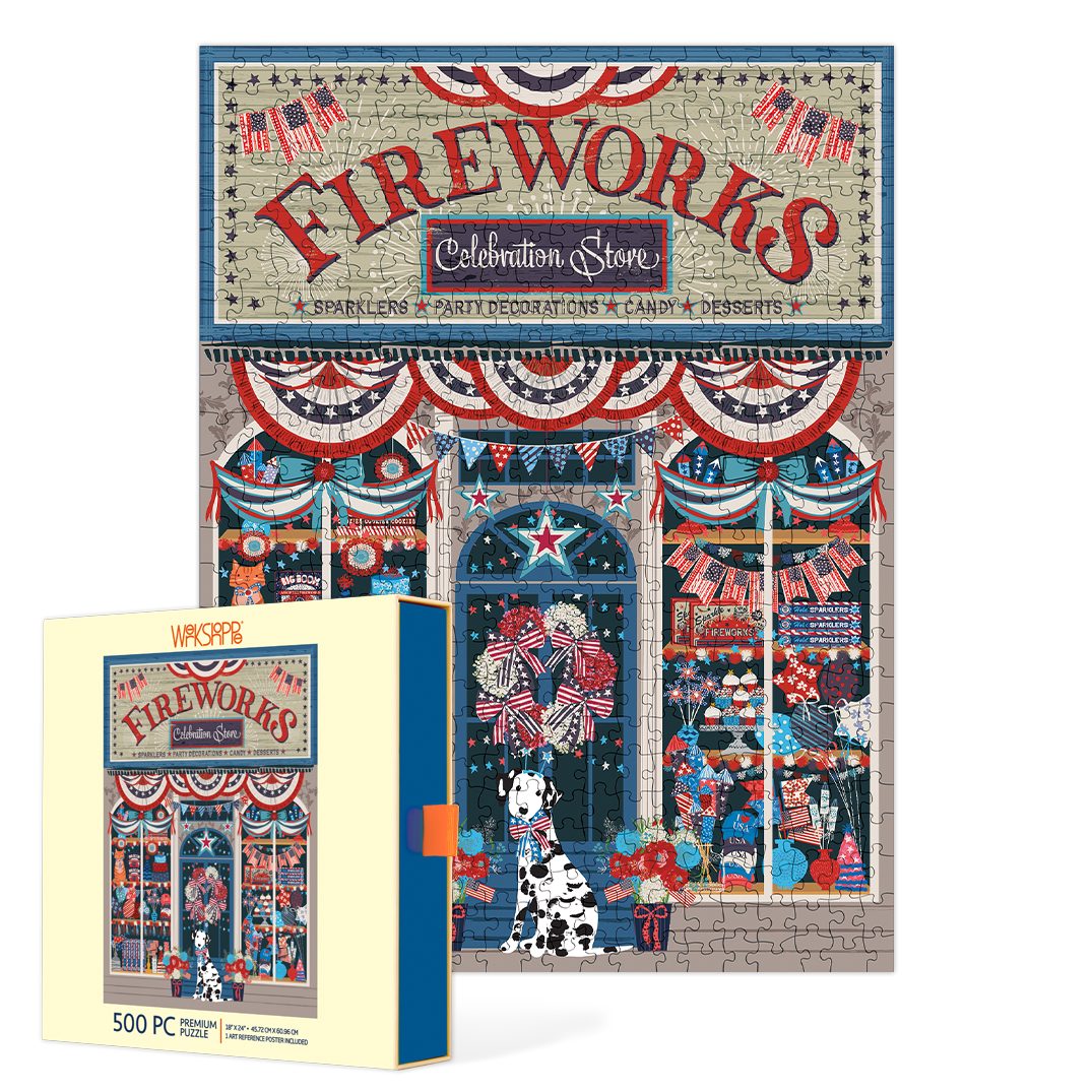 Picture of Flags & Fireworks 500 Piece Puzzle