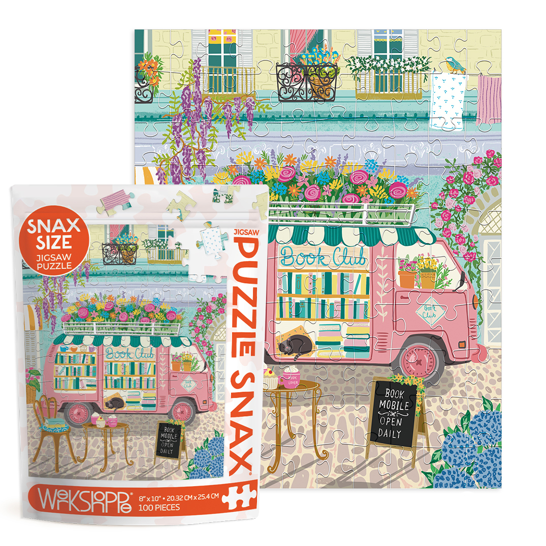 Picture of Mobile Book Club 100 Piece Puzzle Snax