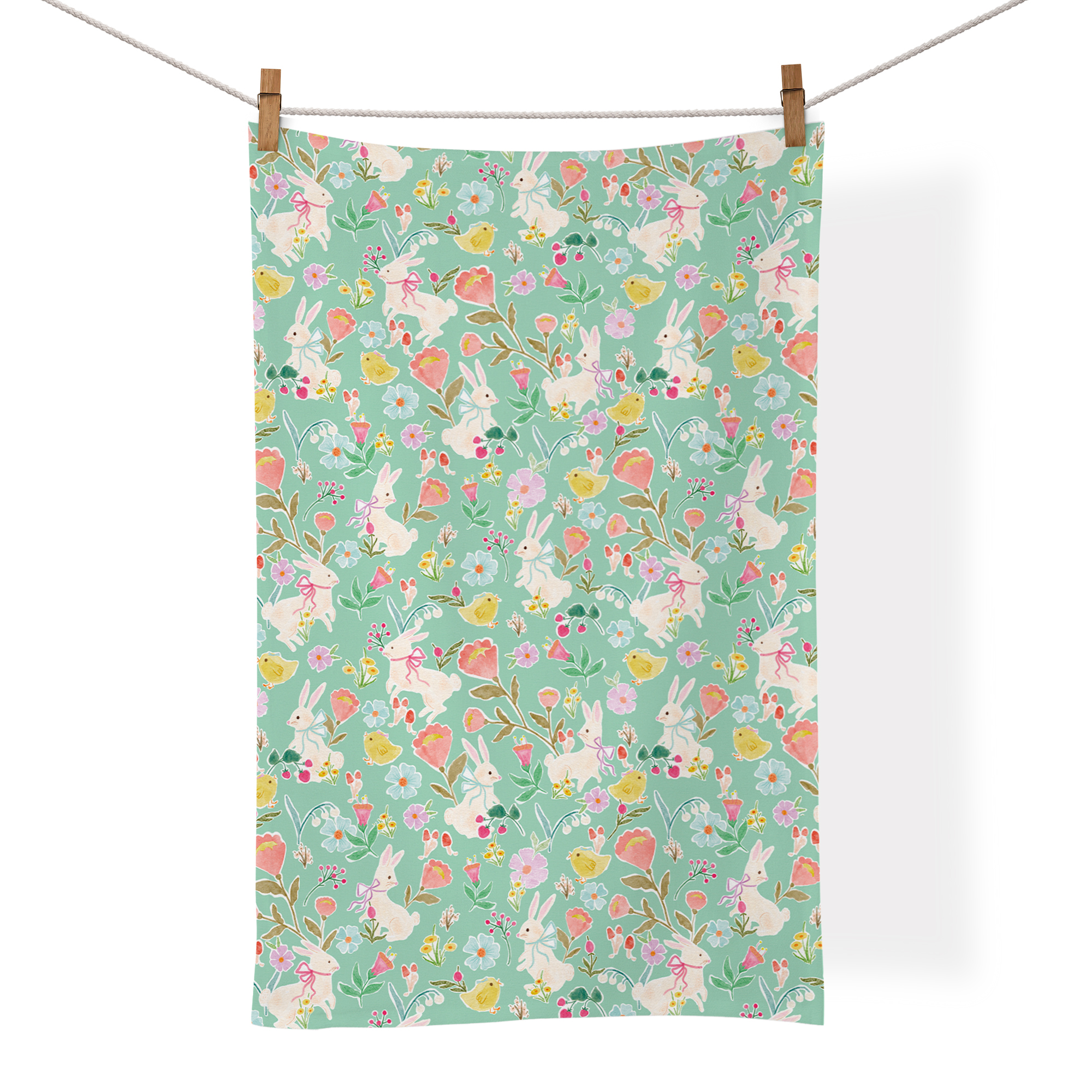 Picture of Hop & Peep 100% Cotton Tea Towel