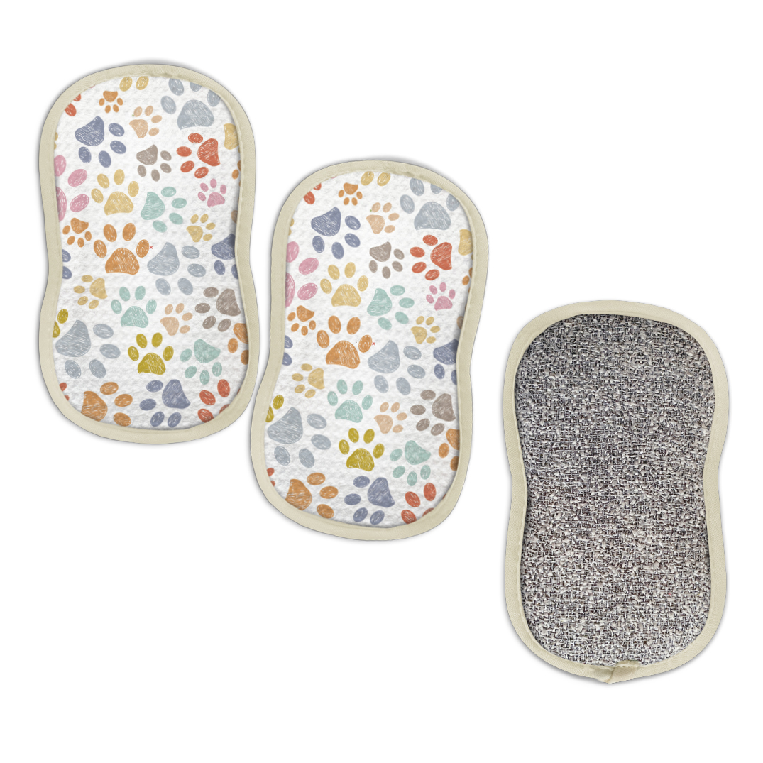 Picture of Paw Prints Pet Scrubbie Set
