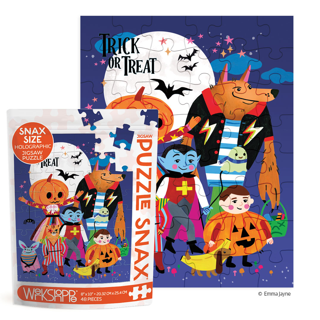 Picture of Trick Or Treat 48 Pc Puzzle Snax