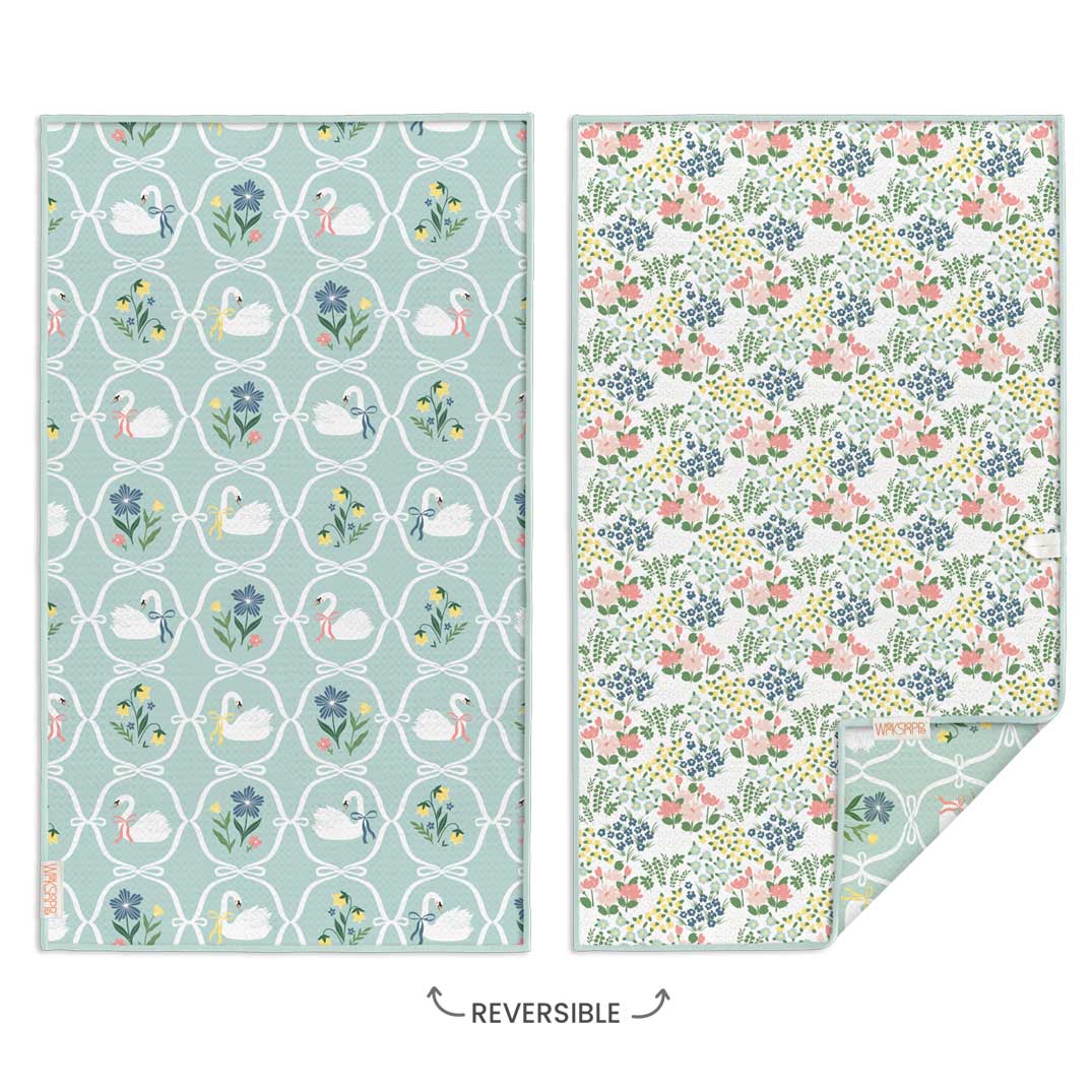 Picture of Swan Floral Microfiber Towel