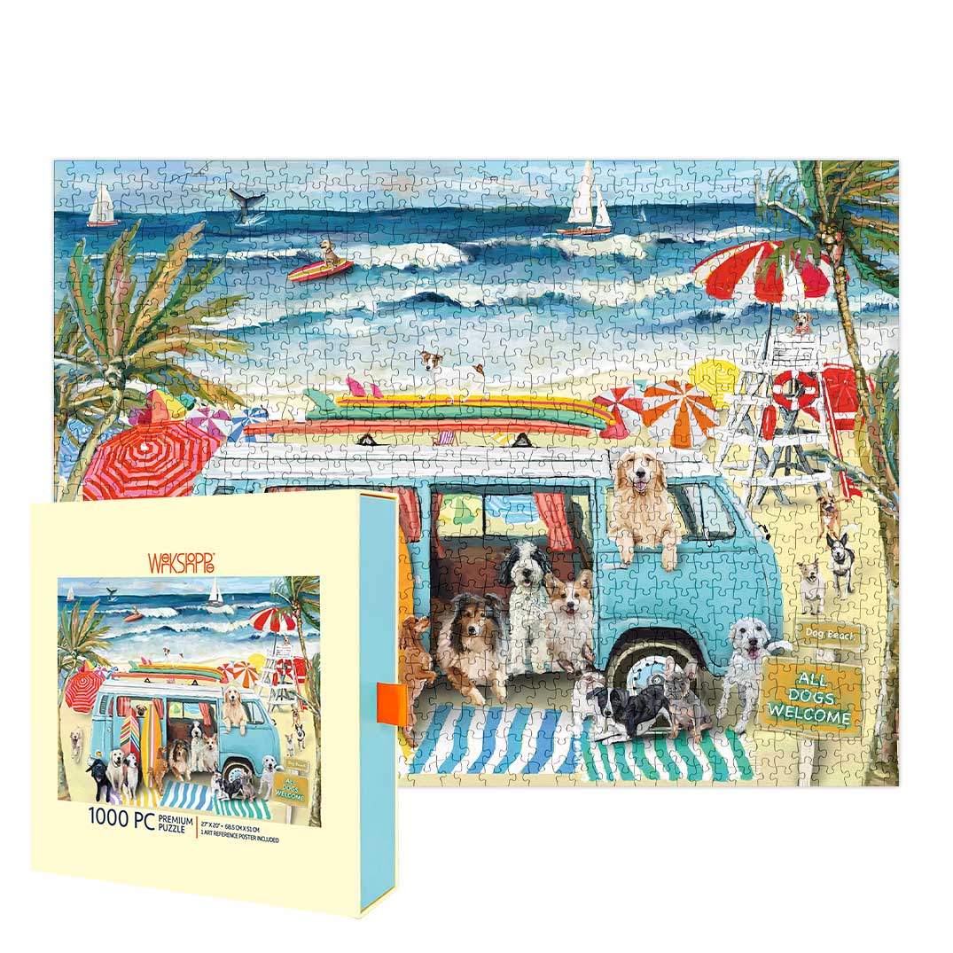 Picture of Doggie Surf School 1000 PC Puzzle