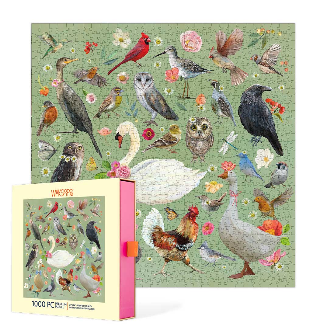 Picture of Beautiful Birds 1000 PC Puzzle