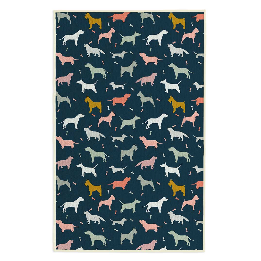 Picture of Pet Dog Silhouettes Pet Drying Towel