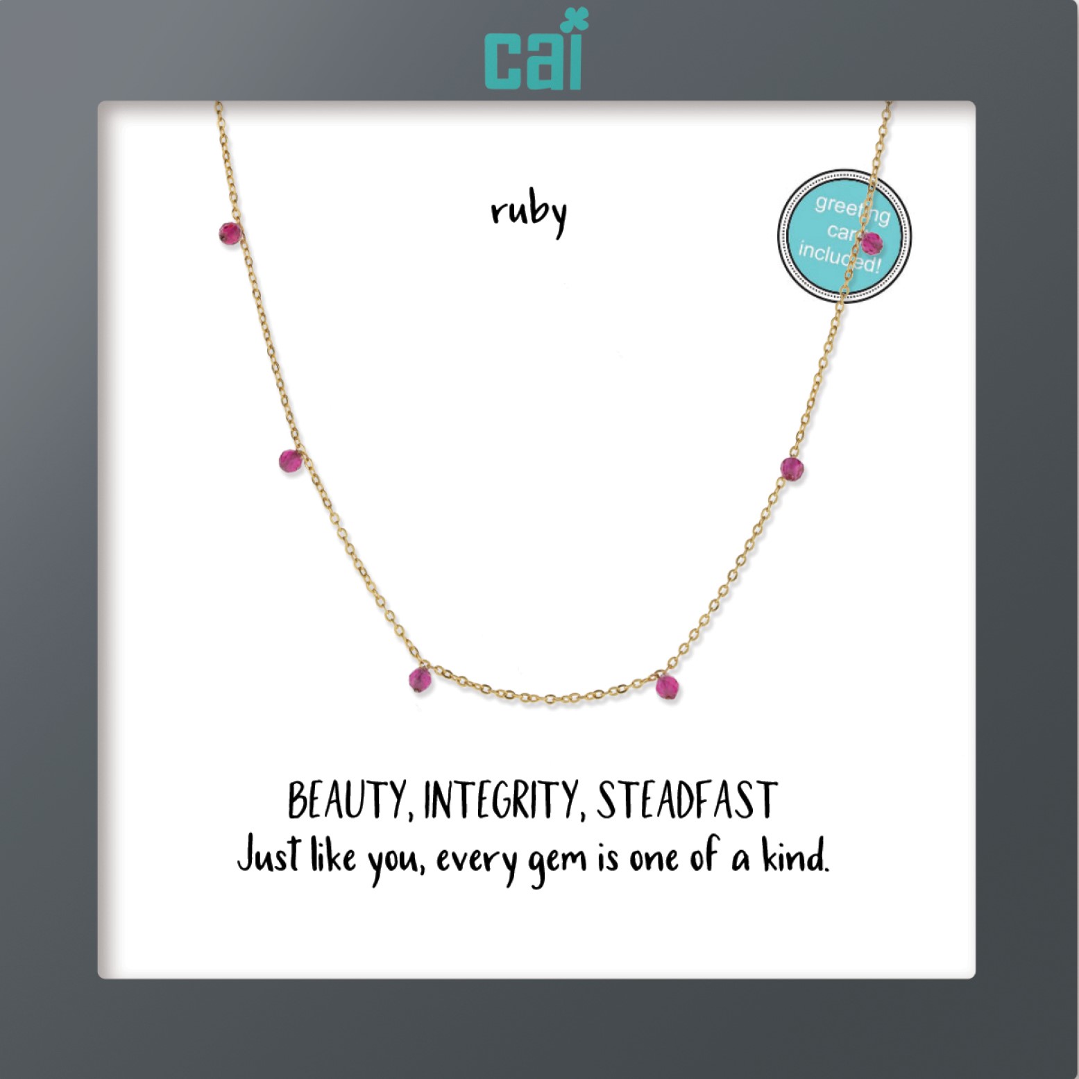Picture of gold celestial ruby necklace