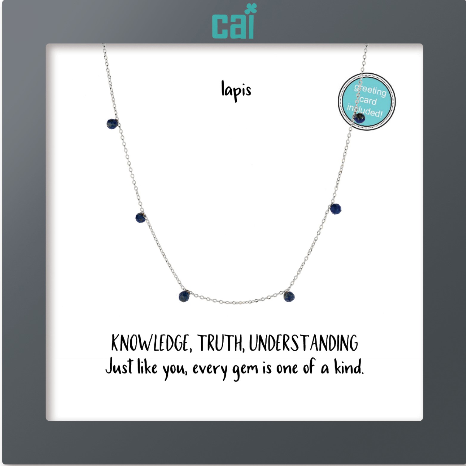 Picture of silver celestial lapis necklace