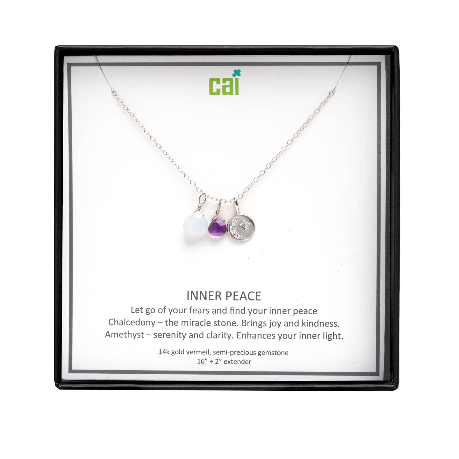 Picture of silver inner peace be inspired necklace