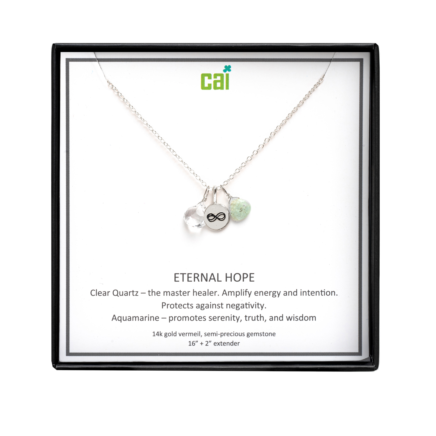 Picture of silver eternal hope be inspired necklace