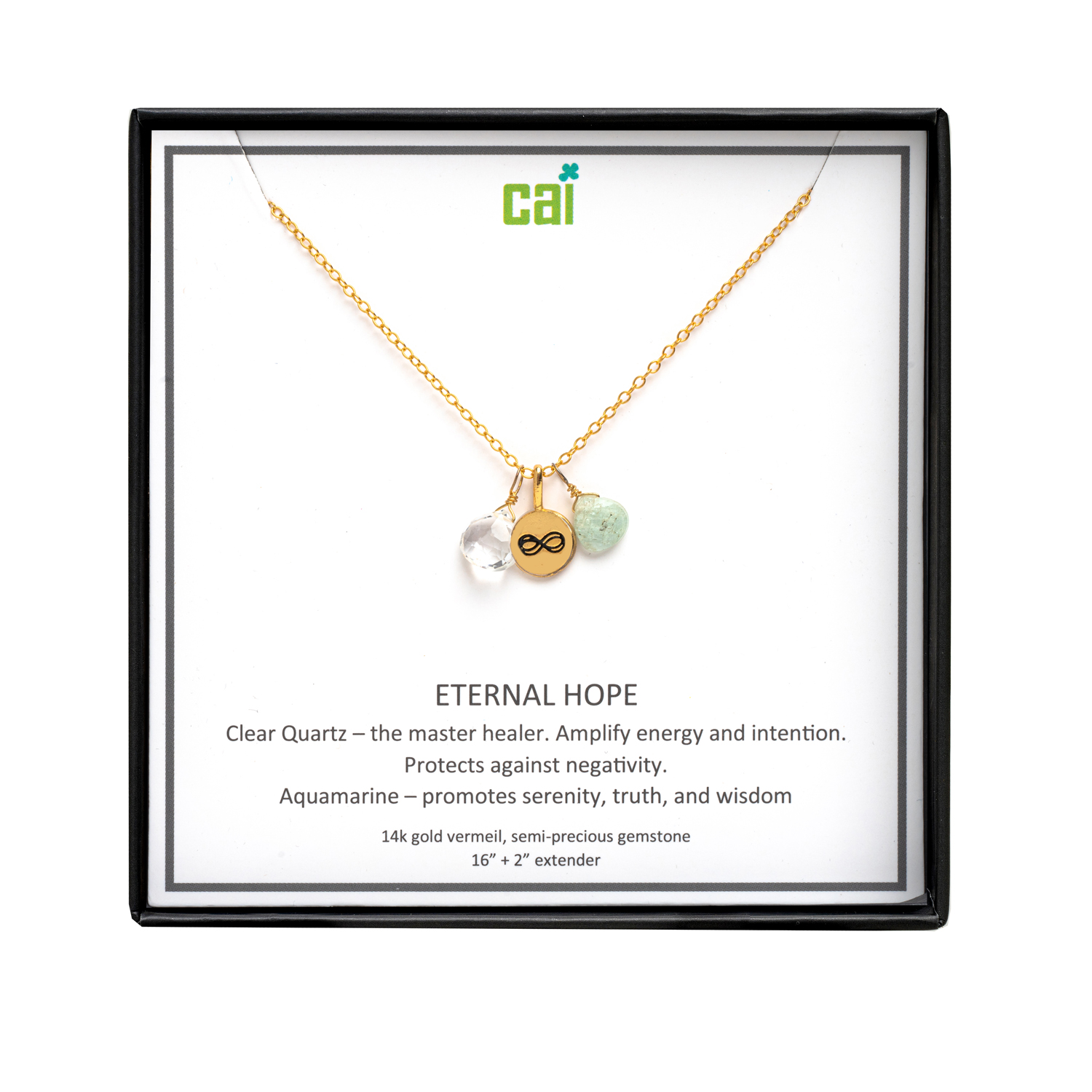 Picture of gold eternal hope be inspired necklace