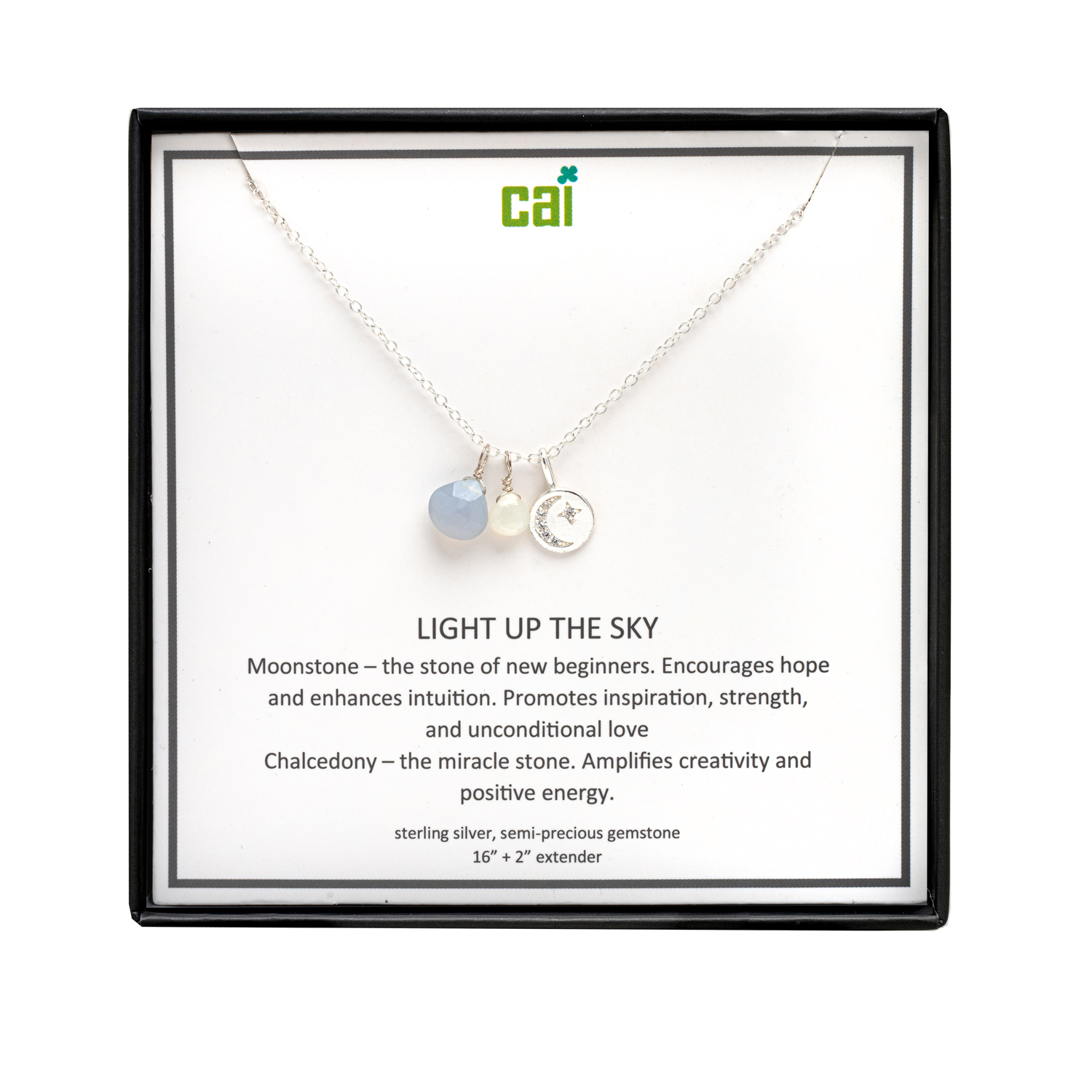Picture of silver light up the sky be inspired necklace