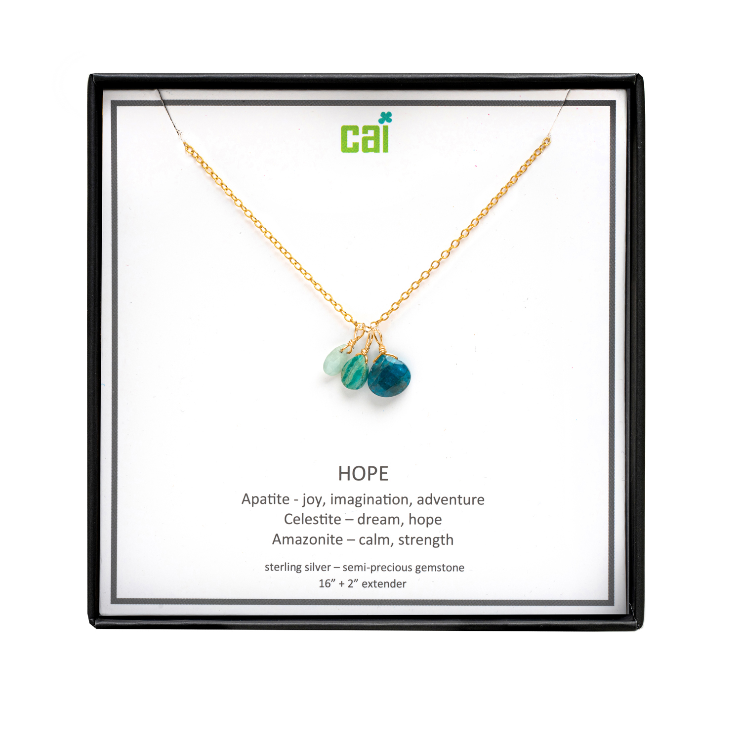 Picture of gold hope be inspired necklace