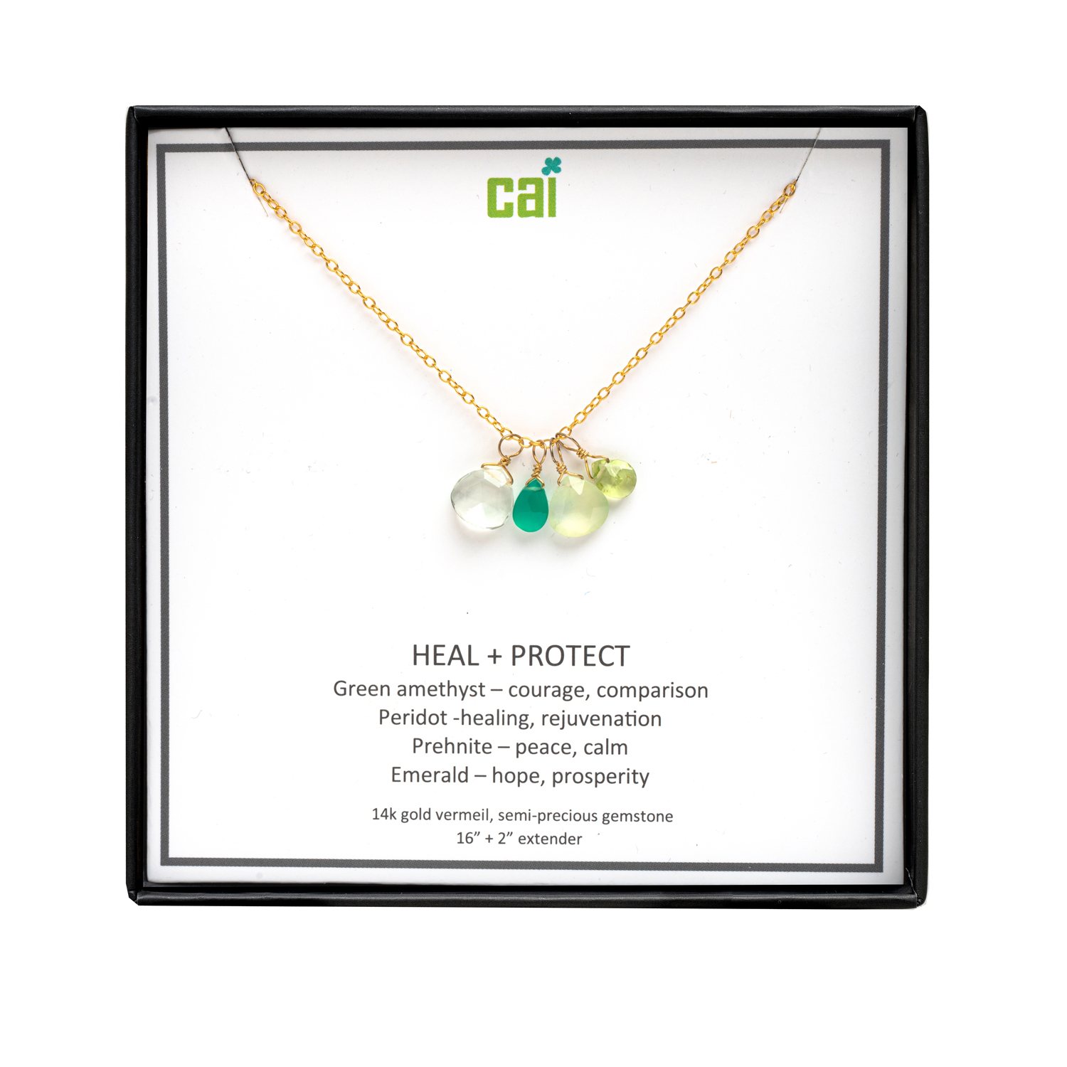Picture of gold heal + prodect be inspired necklace