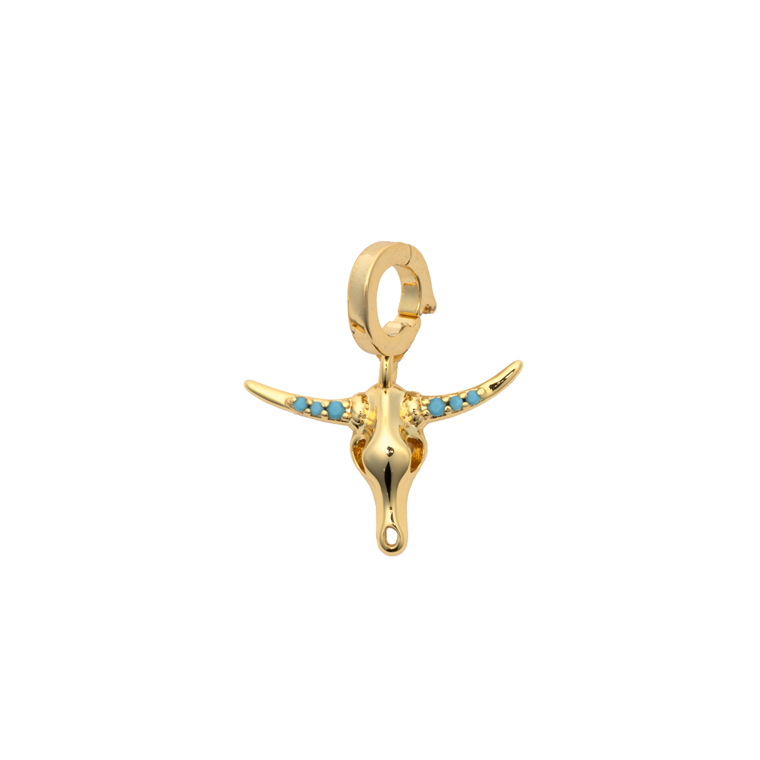 Picture of gold longhorn designed for charming charm