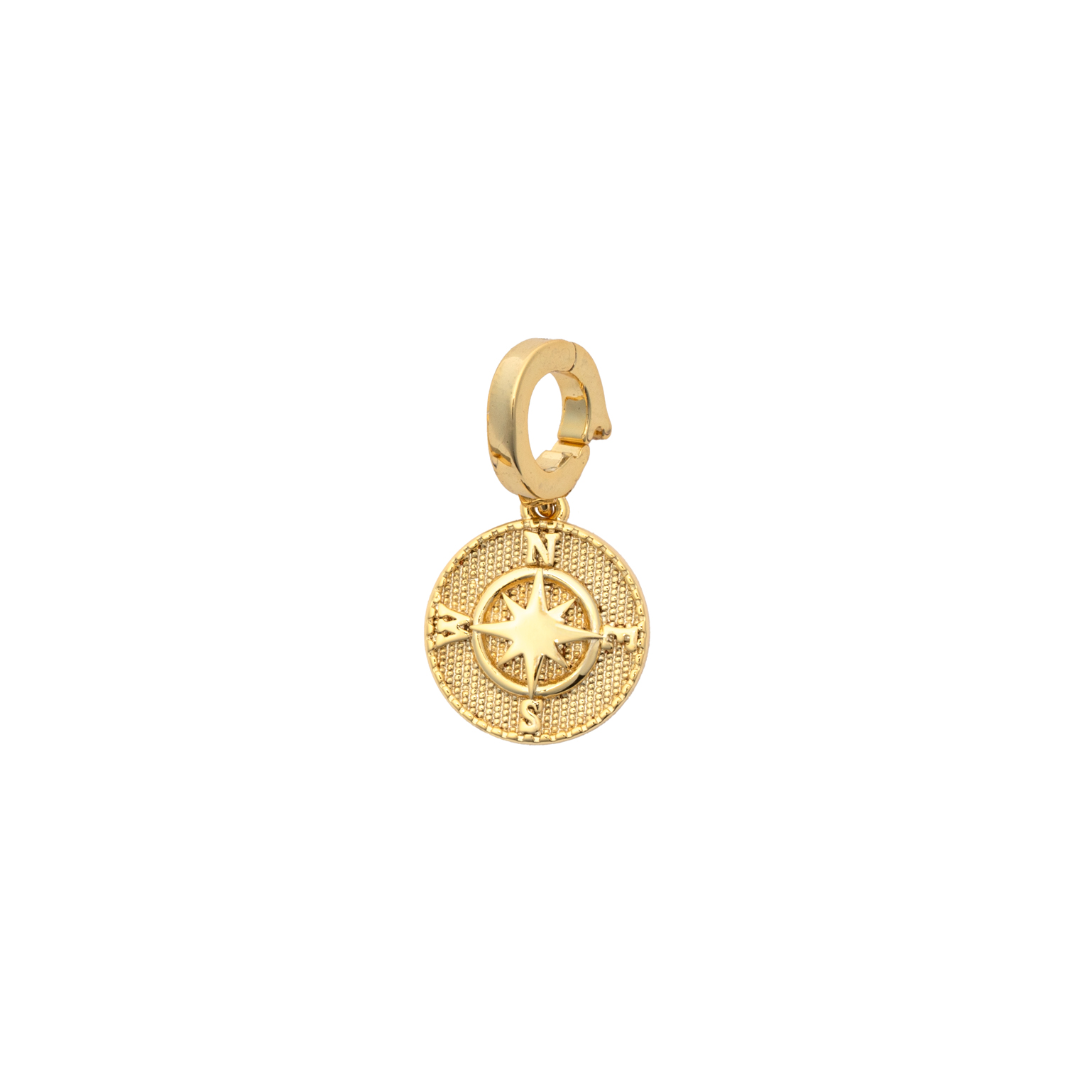 Picture of gold compass designed for charming charm