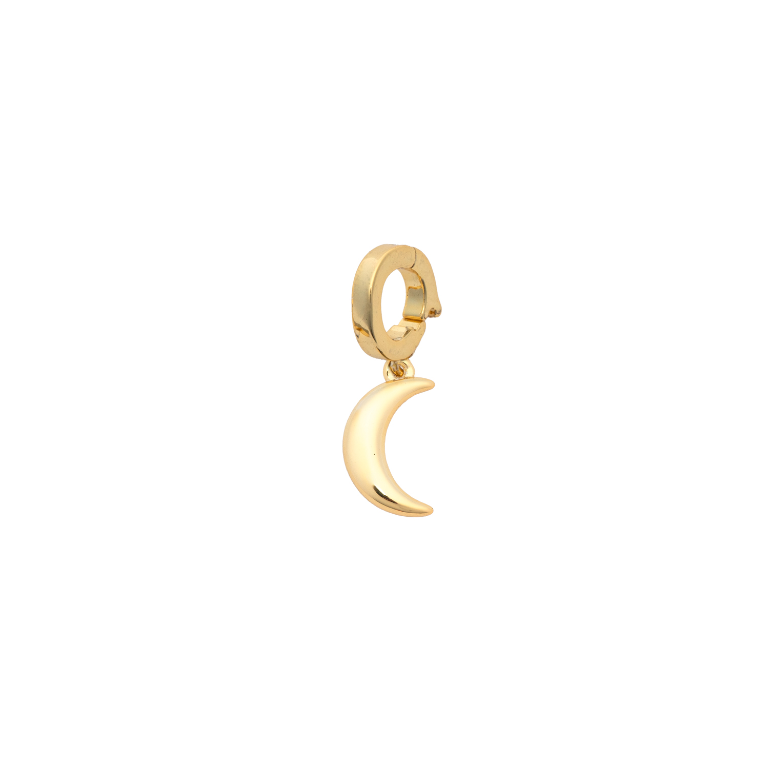 Picture of gold cresent moon designed for charming charm