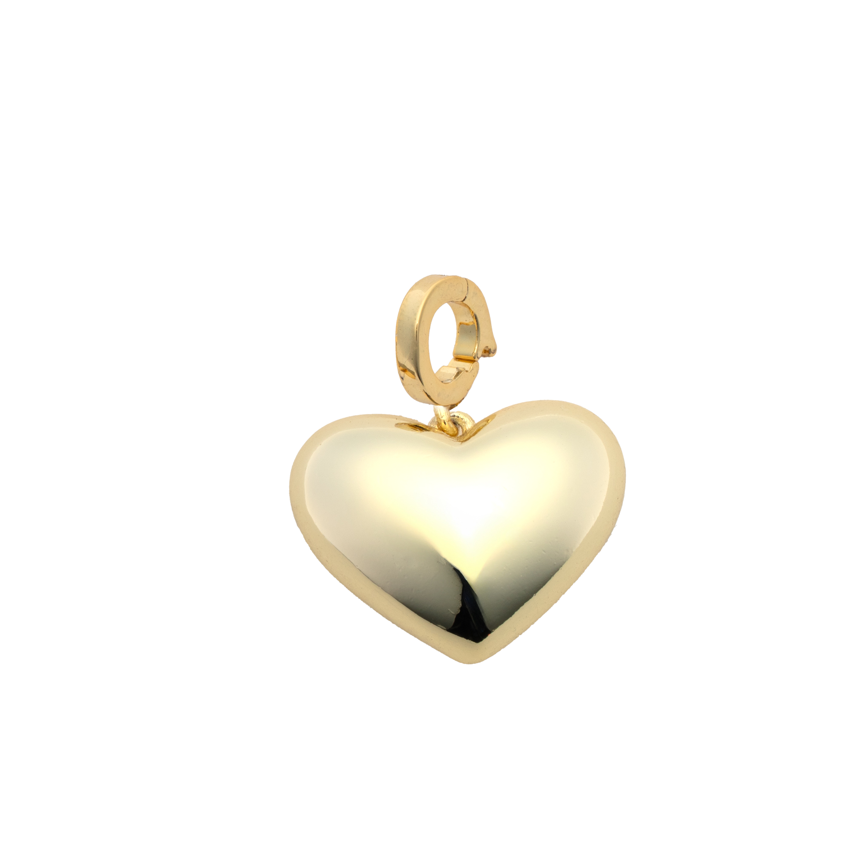 Picture of gold puffy heart charm