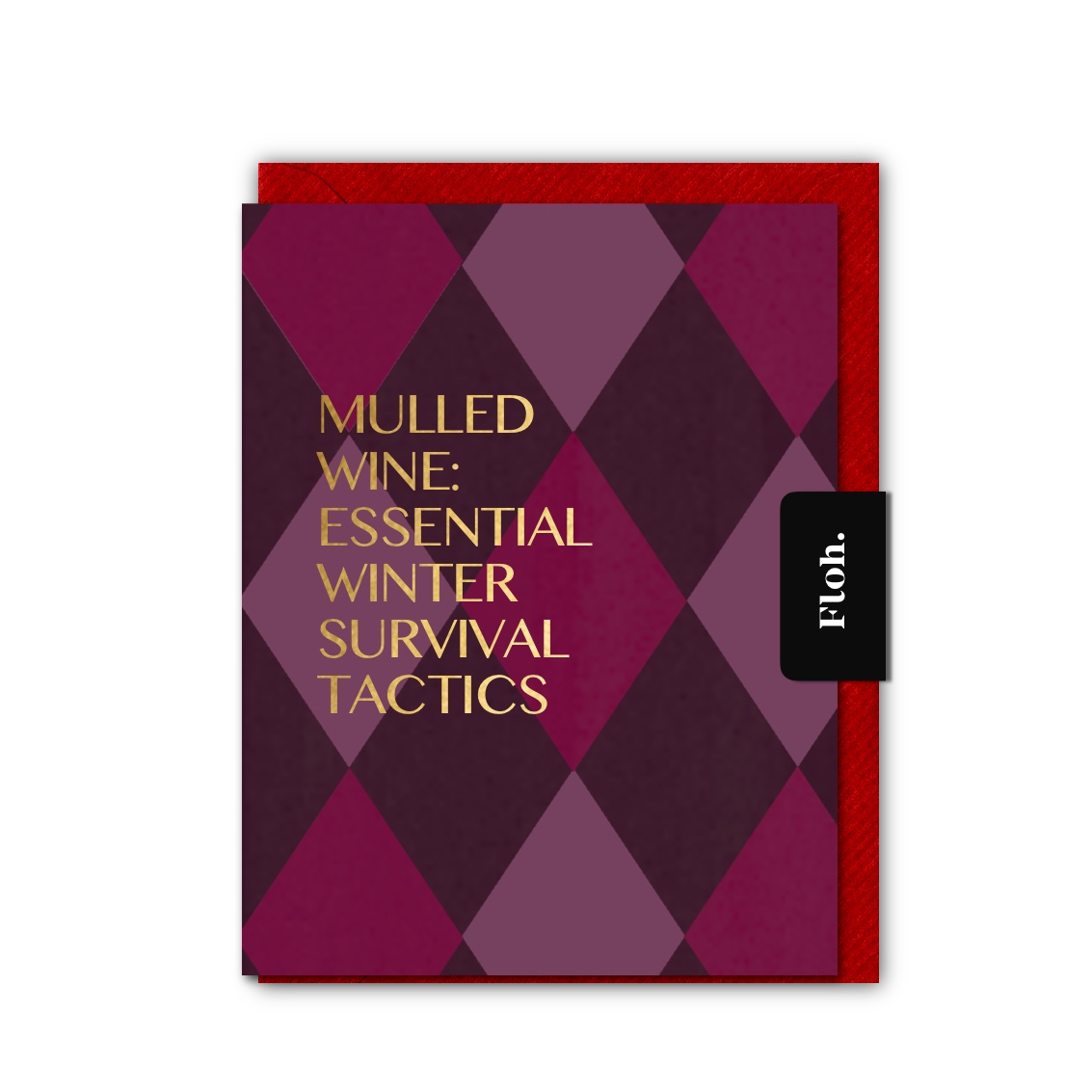 Picture of Mulled Wine (Harlequin) Card (Cello-Free)