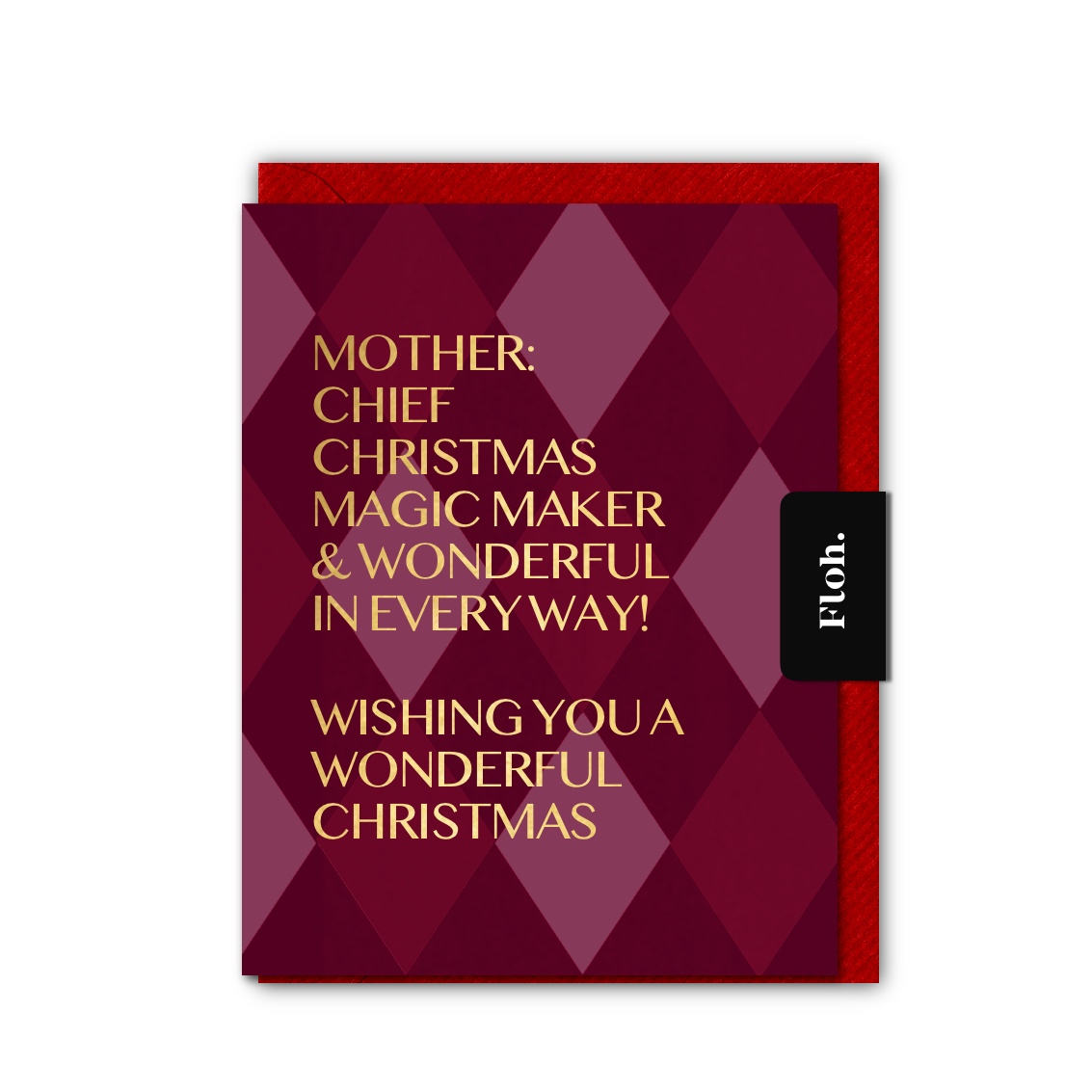 Picture of Mother (Harlequin) Card (Cello-Free)