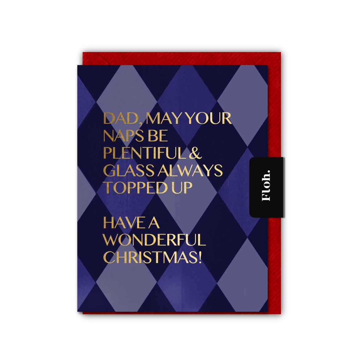Picture of Dad (Harlequin) Card (Cello-Free)