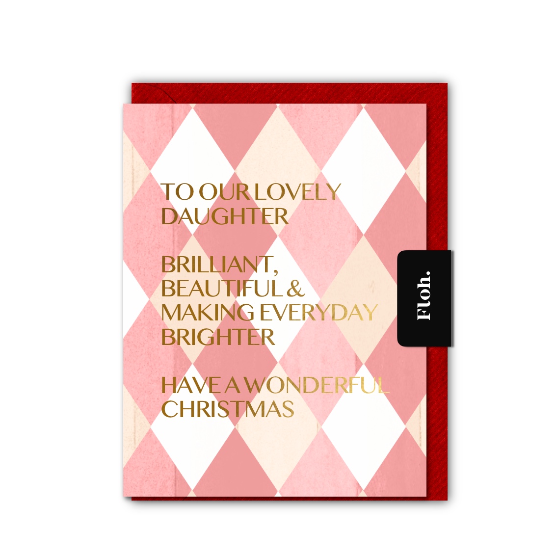 Picture of Daughter (Harlequin) Card (Cello-Free)