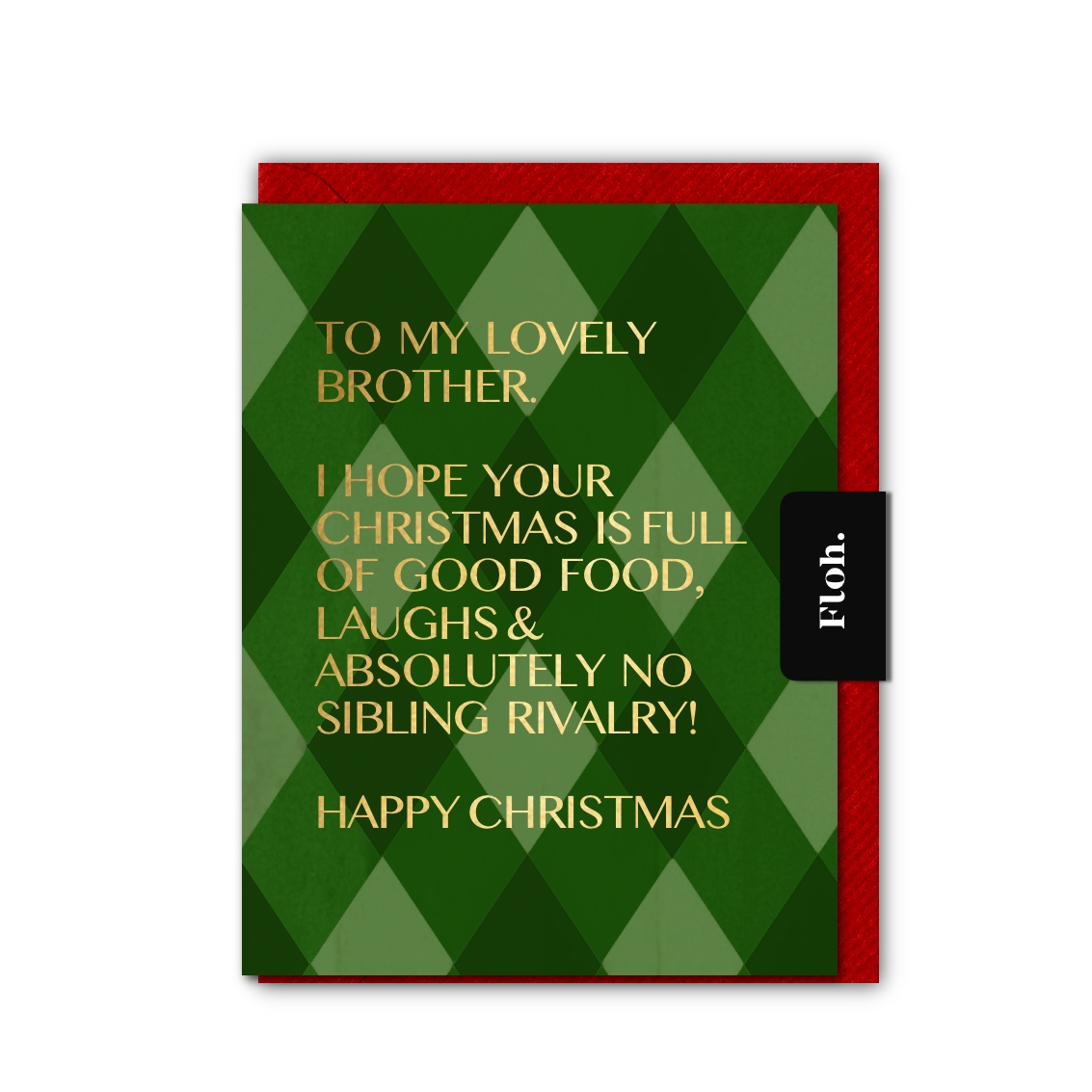 Picture of Brother (Harlequin) Card (Cello-Free)