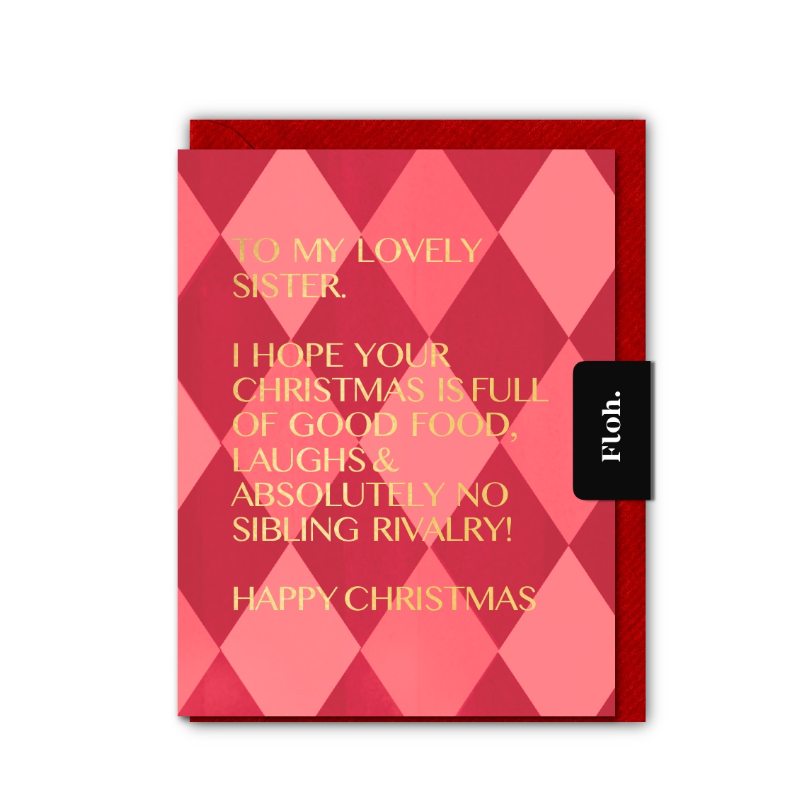 Picture of Sister (Harlequin) Card (Cello-Free)