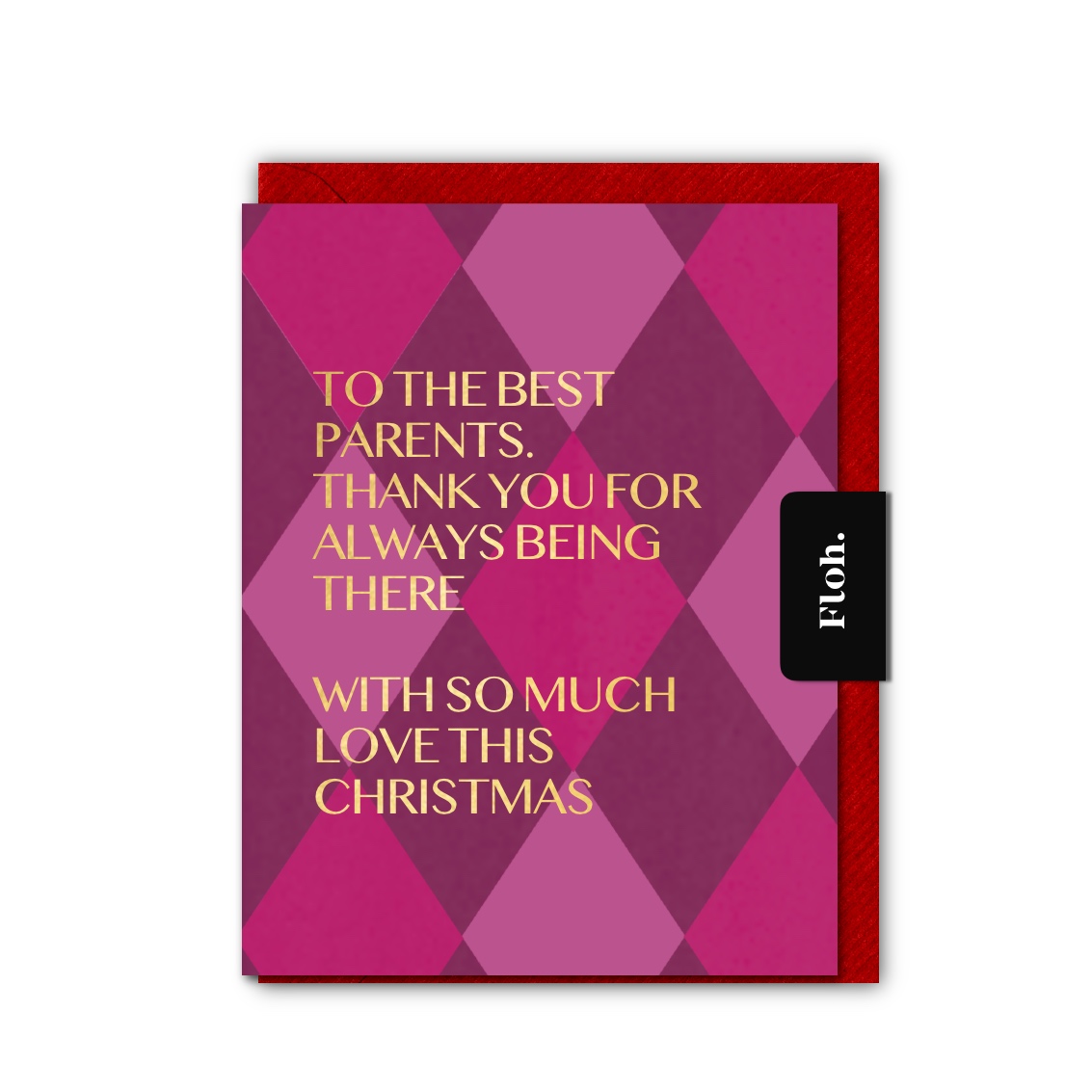 Picture of Parents (Harlequin) Card (Cello-Free)