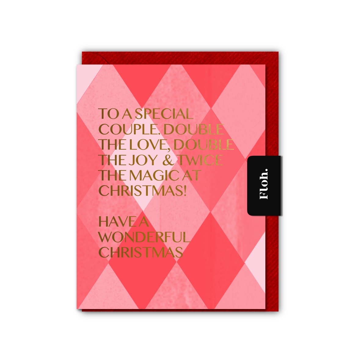 Picture of Couple (Harlequin) Card (Cello-Free)