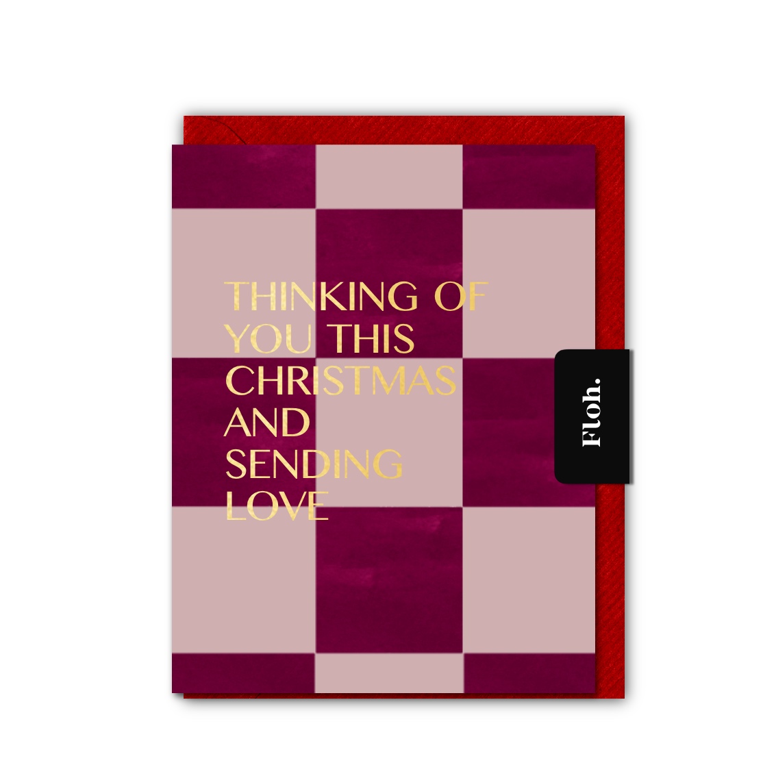 Picture of Thinking of you (Checkerboard) Card (Cello-Free)