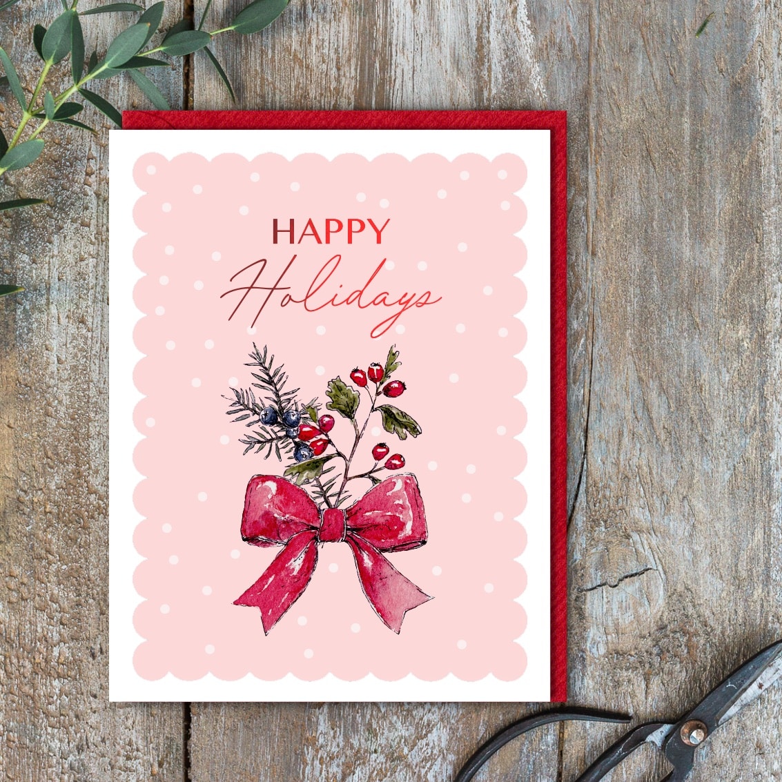 Picture of Happy Holidays Card (cello free)