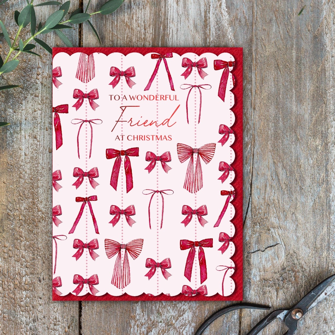 Picture of To a Wonderful Friend at Christmas Card (cello fre
