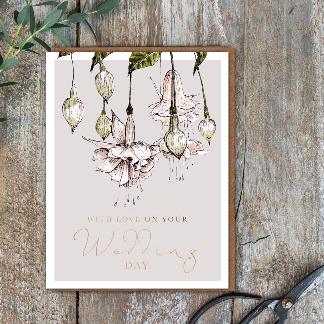 Picture of With Love on Your Wedding Day Card (cello free)