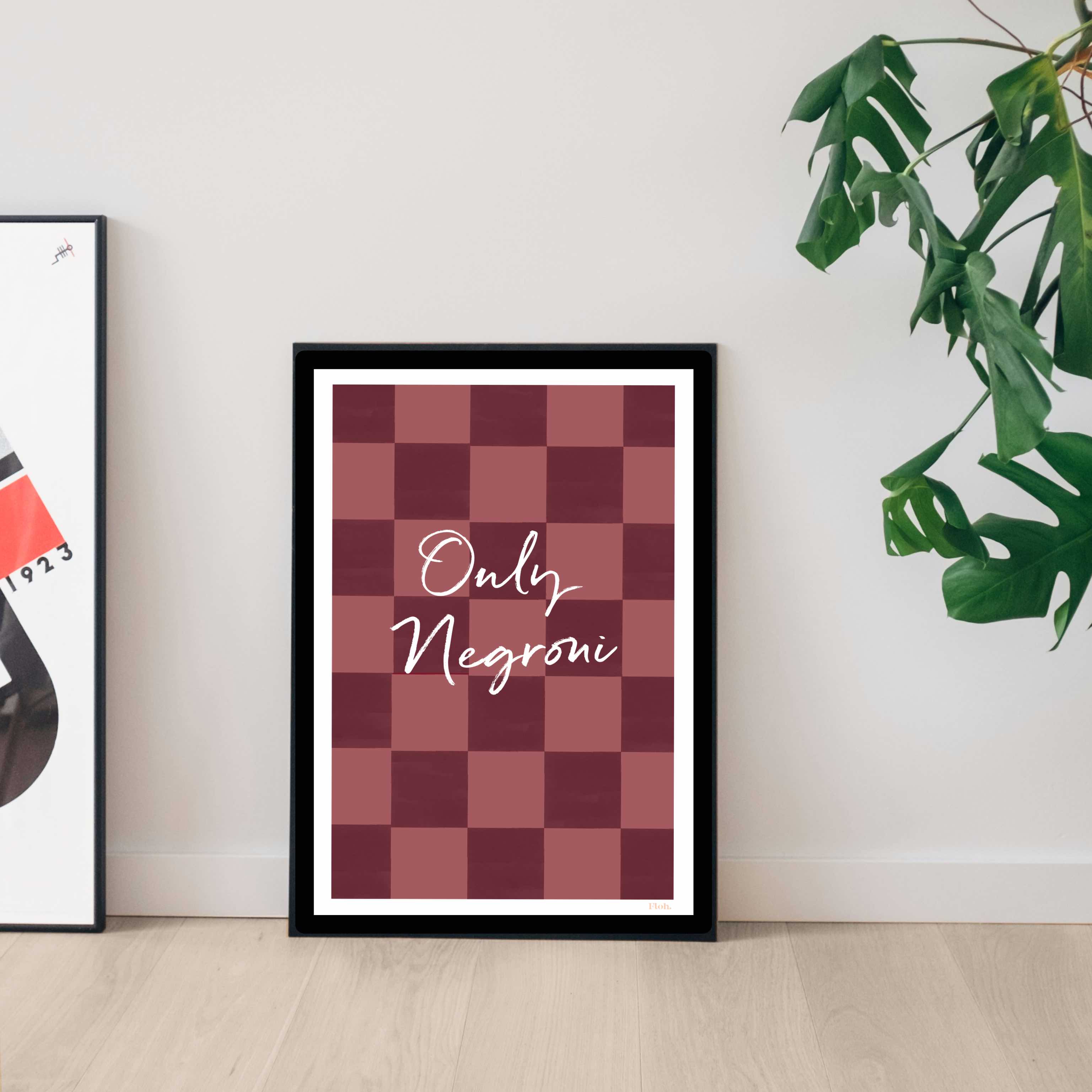 Picture of Only Negroni A4 Digital Print