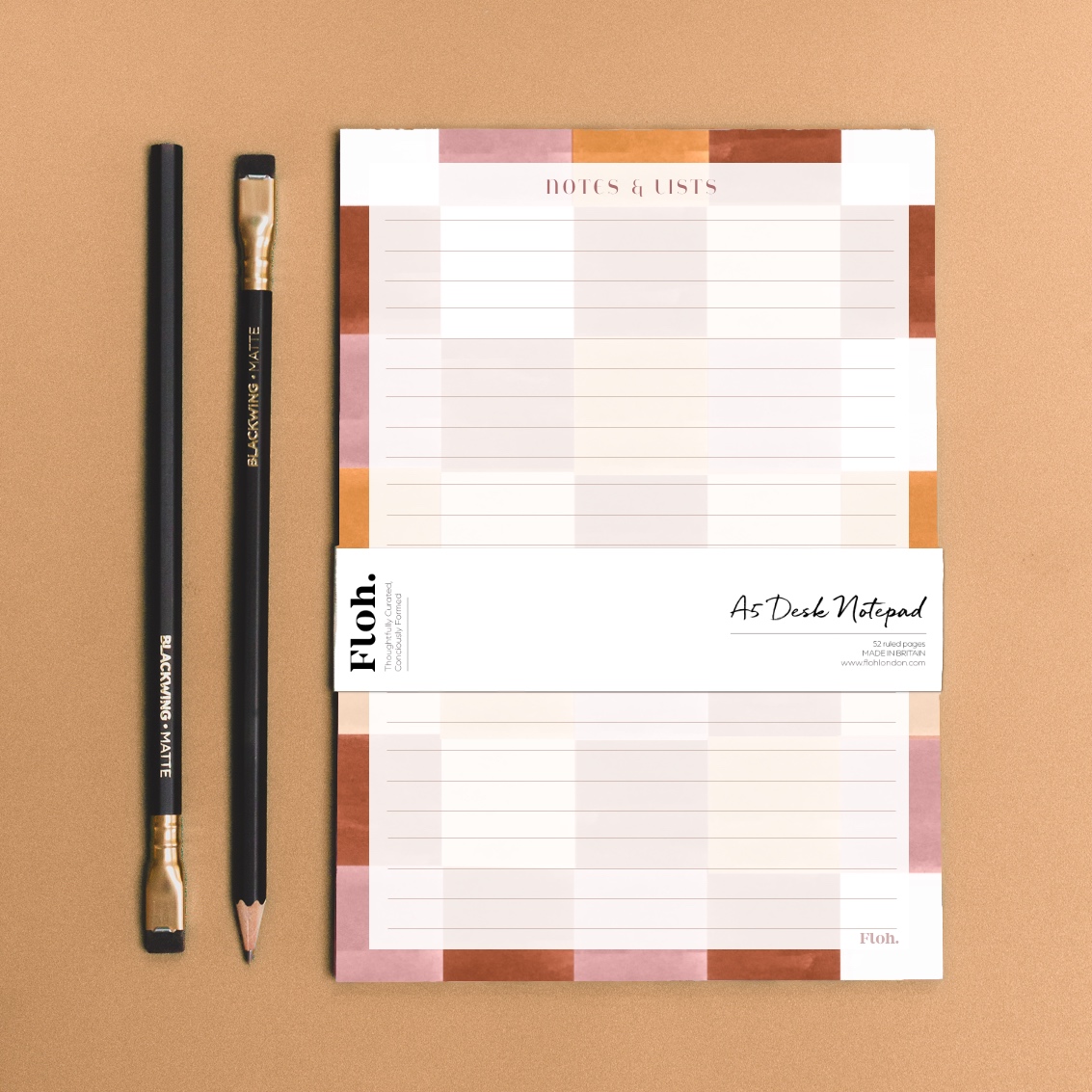 Picture of Gingerbread (Checkerboard) A5 Desk Pad