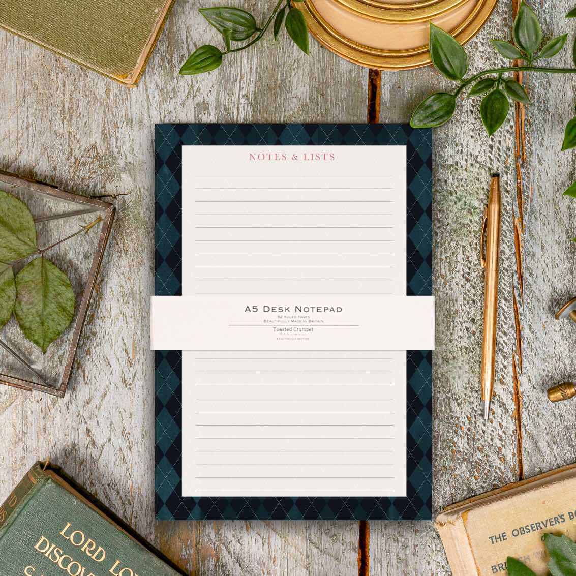 Picture of Midnight (Argyle) A5 Desk Pad