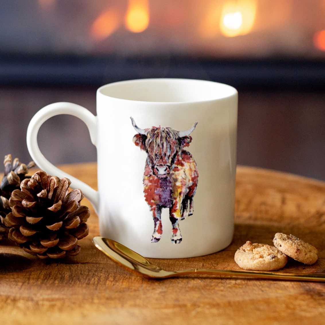 Picture of Highland Cow Mug in a Gift Box
