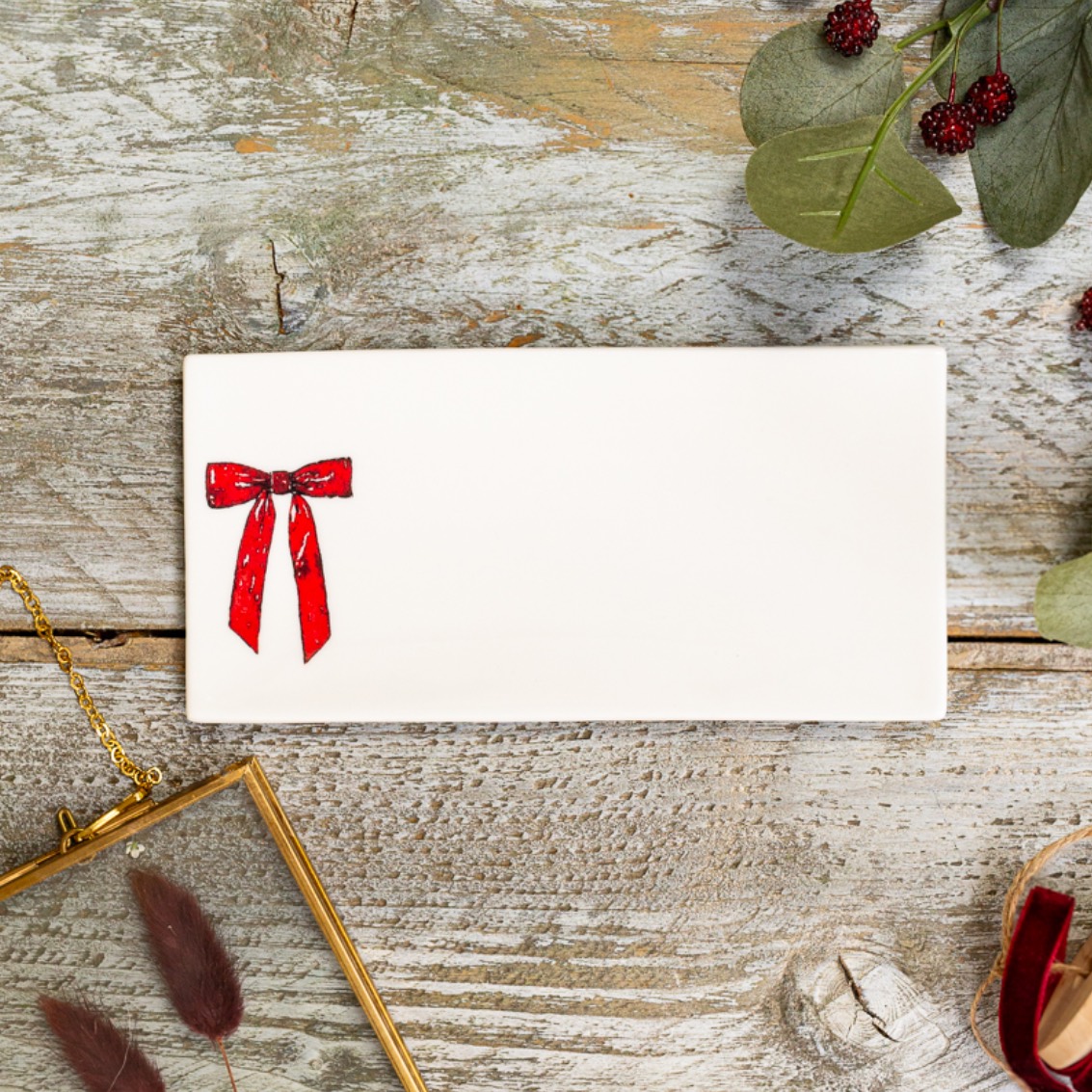 Picture of Bow Rectangular Soap Dish -