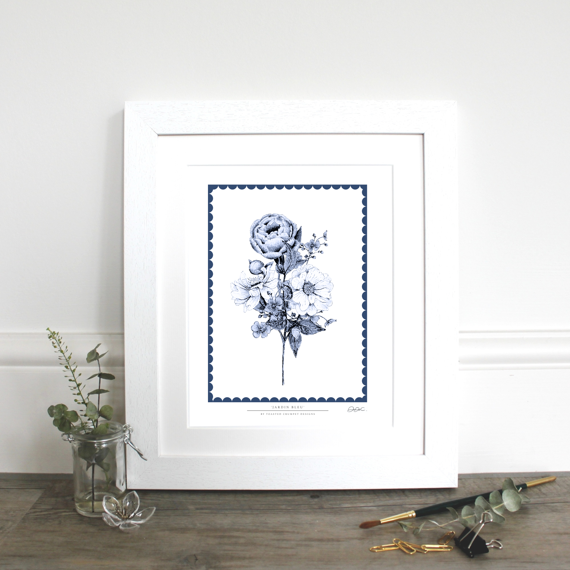 Picture of Jardin Bleu Fine Art Print