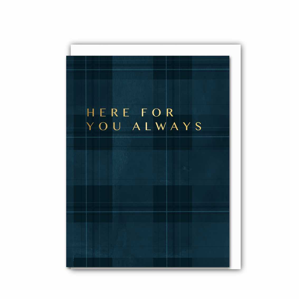 Picture of Here For You Always (Midnight Blue Tartan) Card (C